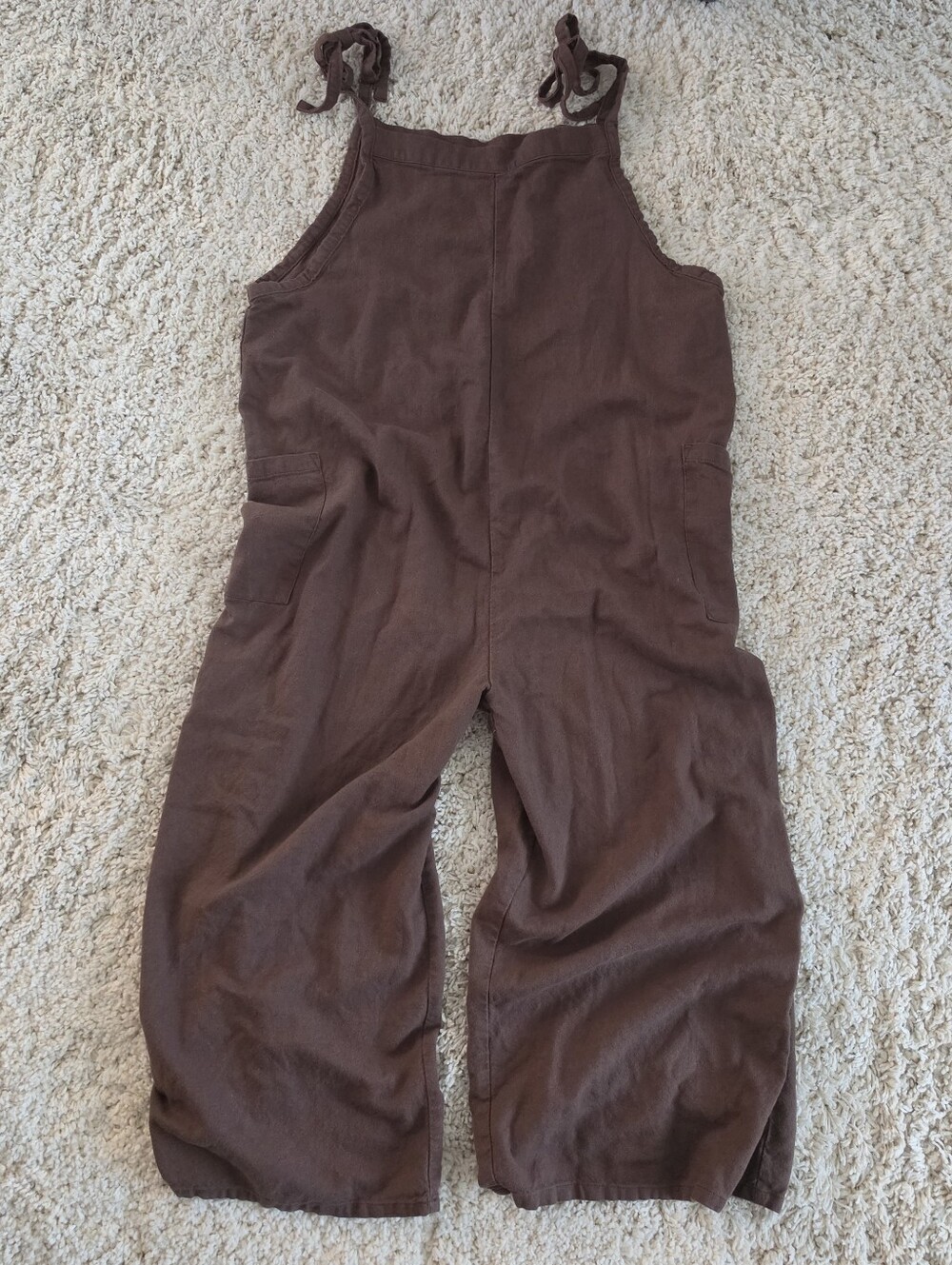 Hunter and Brown Womans Cotten Blend Summer Lightweight Pocket Jumpsuit